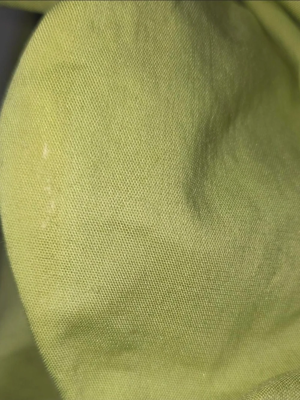 Samuel Dong Lime Green Ruffle Zip-Up Blouse
